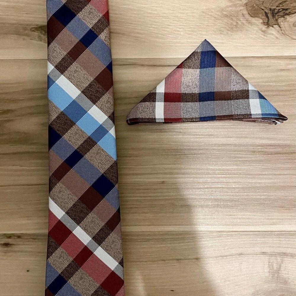 Perry Ellis Tie and Pocket Hankerchief